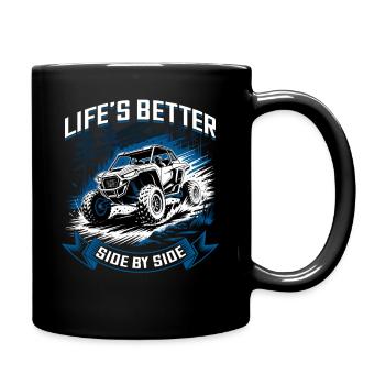 UTV Off Road 4 Wheeler Side by side - Tasse einfarbig - Schwarz - Rechts