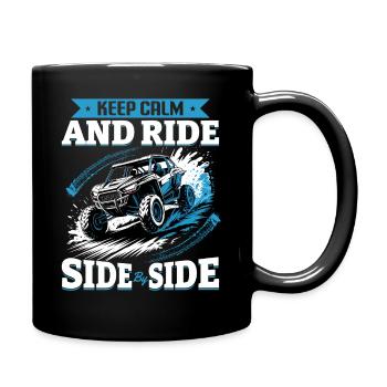 UTV Off Road 4 Wheeler Side by side - Tasse einfarbig - Schwarz - Rechts