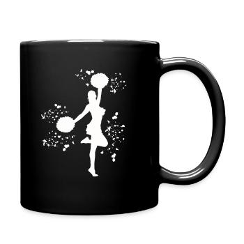 Cheerleader Cheer Mom Cheerleading - Tasse einfarbig - Schwarz - Rechts