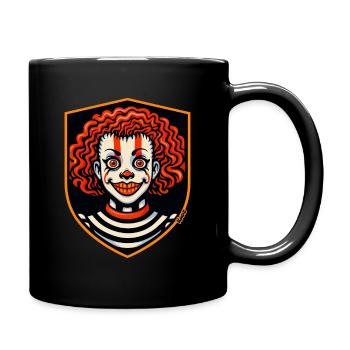 Harlequin Fury Shield Clown - Full Colour Mug - black - Right