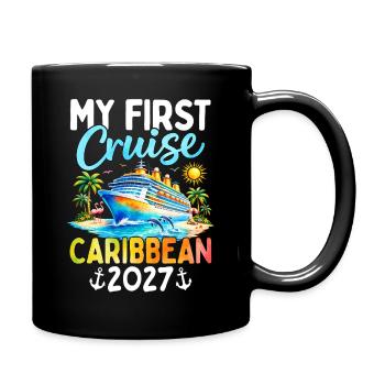 My First Cruise Caribbean 2027 - Tasse einfarbig - Schwarz - Rechts