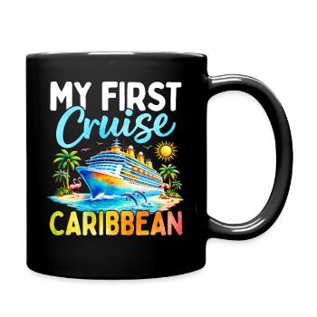 My First Cruise Caribbean - Tasse einfarbig - Schwarz - Rechts