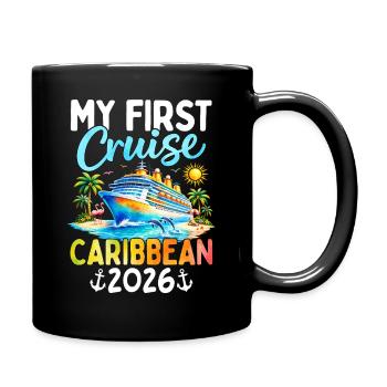 My First Cruise Caribbean 2026 - Tasse einfarbig - Schwarz - Rechts