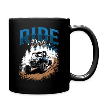 UTV Off Road 4 Wheeler Side by side - Tasse einfarbig - Schwarz - Rechts