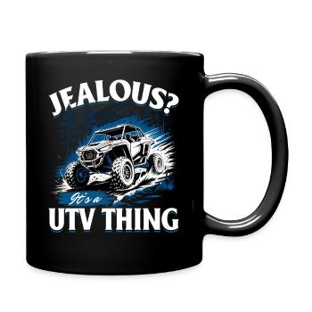 UTV Off Road 4 Wheeler Side by side - Tasse einfarbig - Schwarz - Rechts