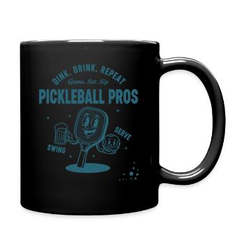Pickleball Joueur drôle Dink Drink Repeat Avantages - Mug uni - noir - Droite