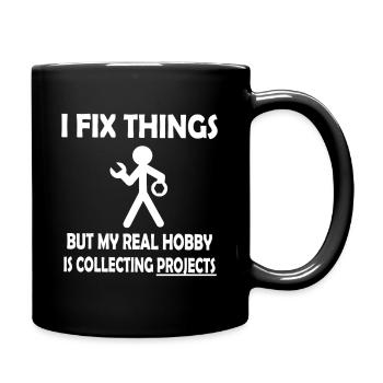 Fix It Fan: Project Collector - Tasse einfarbig - Schwarz - Rechts