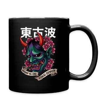 Hannya-Yōkai Dämon Oni - Tasse einfarbig - Schwarz - Rechts
