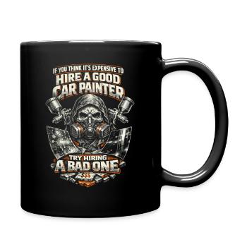 Fahrzeuglackierer Autolackierer Lackierer - Tasse einfarbig - Schwarz - Rechts