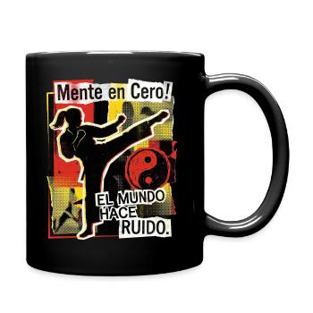 Artes Marciales Mujeres - Tasse einfarbig - Schwarz - Rechts