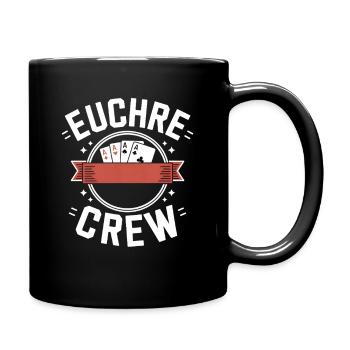 Euchre Crew Kartenspiel Runde - Tasse einfarbig - Schwarz - Rechts