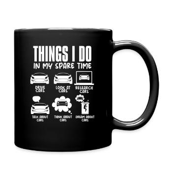 What I do in my free time: Funny Automec - Full Colour Mug - black - Right