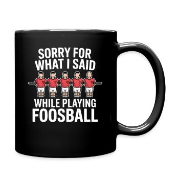 Table Soccer Evolution Funny Foosball Foosball - Full Colour Mug - black - Right