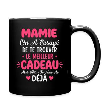 Mamie Cadeau Meilleur - Mug uni - noir - Droite