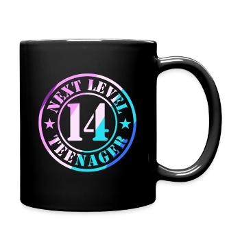 14e anniversaire Garçon Fille Adolescent Niveau 14 - Mug uni - noir - Droite
