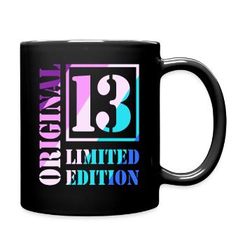 13e anniversaire Garçon Fille Adolescent Niveau 13 - Mug uni - noir - Droite