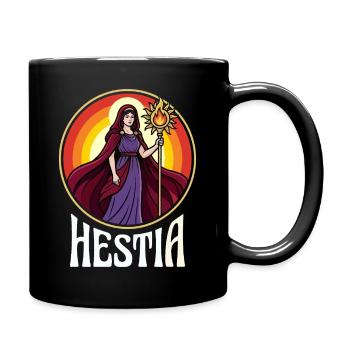 Hestia Fire Circle Goddess - Full Colour Mug - black - Right