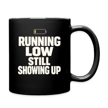 Ausgebrannter Millennial, Müder Erwachsener, - Tasse einfarbig - Schwarz - Rechts
