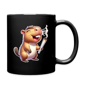 Capybara Joint Weed - Tasse einfarbig - Schwarz - Rechts