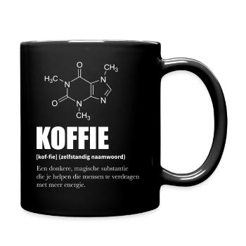 Molécule de Café Définition Humour et Science - Mug uni - noir - Droite