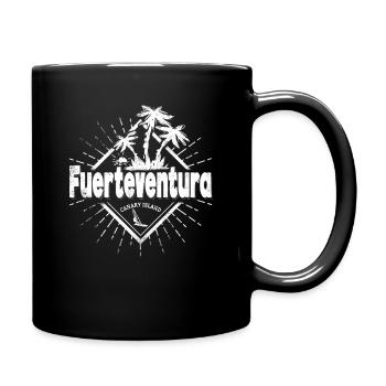 Souvenir rétro des îles Canaries de Fuerteventura - Mug uni - noir - Droite
