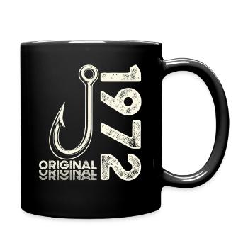 54th Birthday Gift Angler Fishing Man 1972 - Full Colour Mug - black - Right