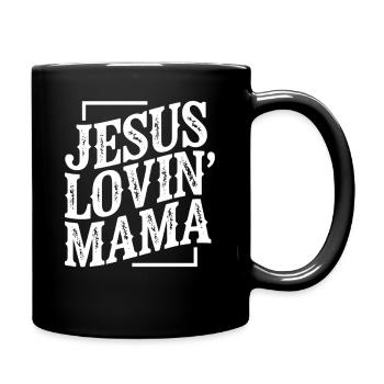 Jésus Mère Amoureuse du thé Église chrétienne des croyants - Mug uni - noir - Droite