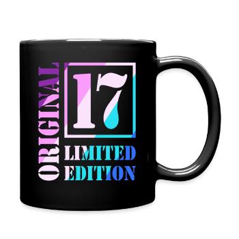 17. Geburtstag Junge Mädchen Teenager Original 17 - Tasse einfarbig - Schwarz - Rechts
