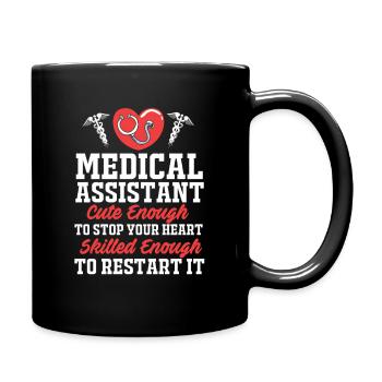 Medizin Mediziner MFA - Tasse einfarbig - Schwarz - Rechts