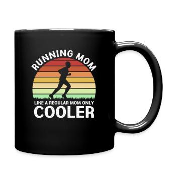 Marathon Half Marathon Marathon Runner - Full Colour Mug - black - Right