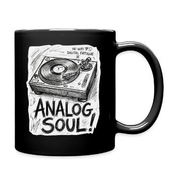 analog soul - Full Colour Mug - black - Right