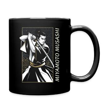 Miyamoto Musashi Samurai - Full Colour Mug - black - Right