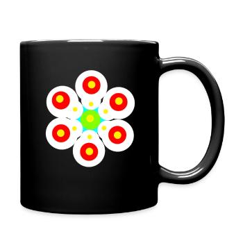 Retro Flower Kids Flowers Kids - Full Colour Mug - black - Right