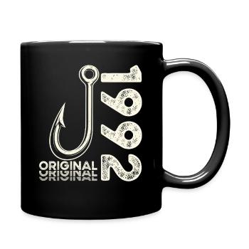 34th Birthday Gift Angler Fishing Man 1992 - Full Colour Mug - black - Right
