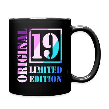 19th Birthday Boy Girl Teenager Original 19 - Full Colour Mug - black - Right
