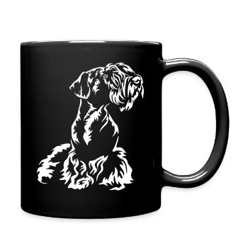 Cesky Terrier "Black Edition" - Tasse einfarbig - Schwarz - Rechts