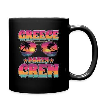 Équipe du parti grec - Mug uni - noir - Droite