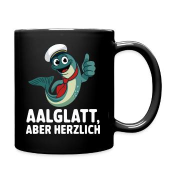 Aalglatt Aber Herzlich Lustiger Matrosen Aal Für - Tasse einfarbig - Schwarz - Rechts
