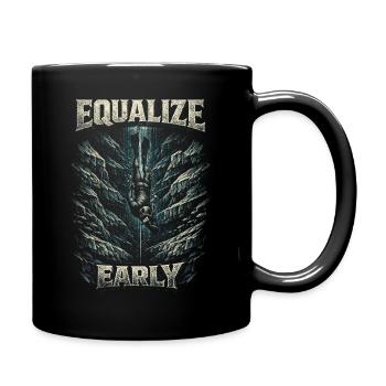 Freediving Freediving Equalize Early - Full Colour Mug - black - Right