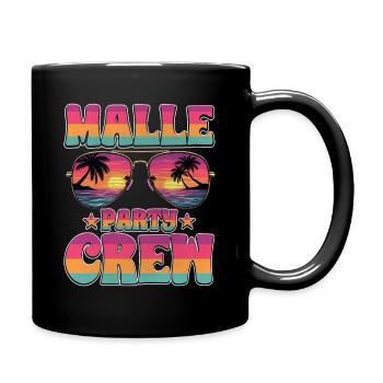 Malle Party Crew - Tasse einfarbig - Schwarz - Rechts