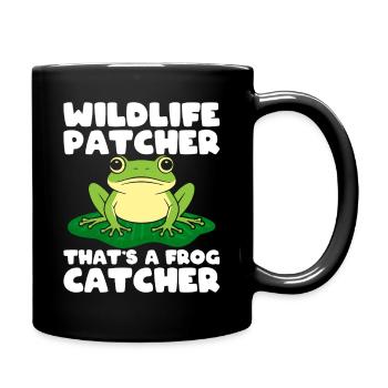 Frog Catcher Wildlife Patcher Catcher Frog - Tasse einfarbig - Schwarz - Rechts