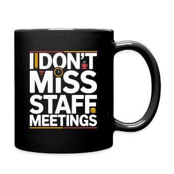 Retired Teacher I Don't Miss Staff Former Teacher - Tasse einfarbig - Schwarz - Rechts