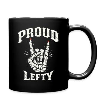 proud lefty - Full Colour Mug - black - Right