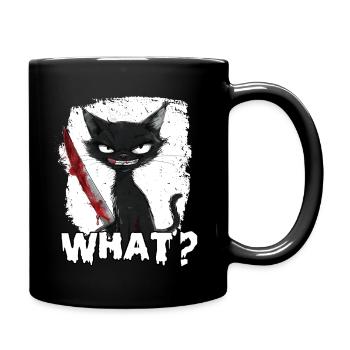 Halloween Decoration Horror Rabbit Holder Gift - Full Colour Mug - black - Right
