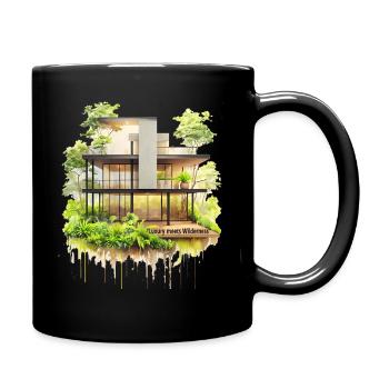Luxury Meets Wilderness - Full Colour Mug - black - Right