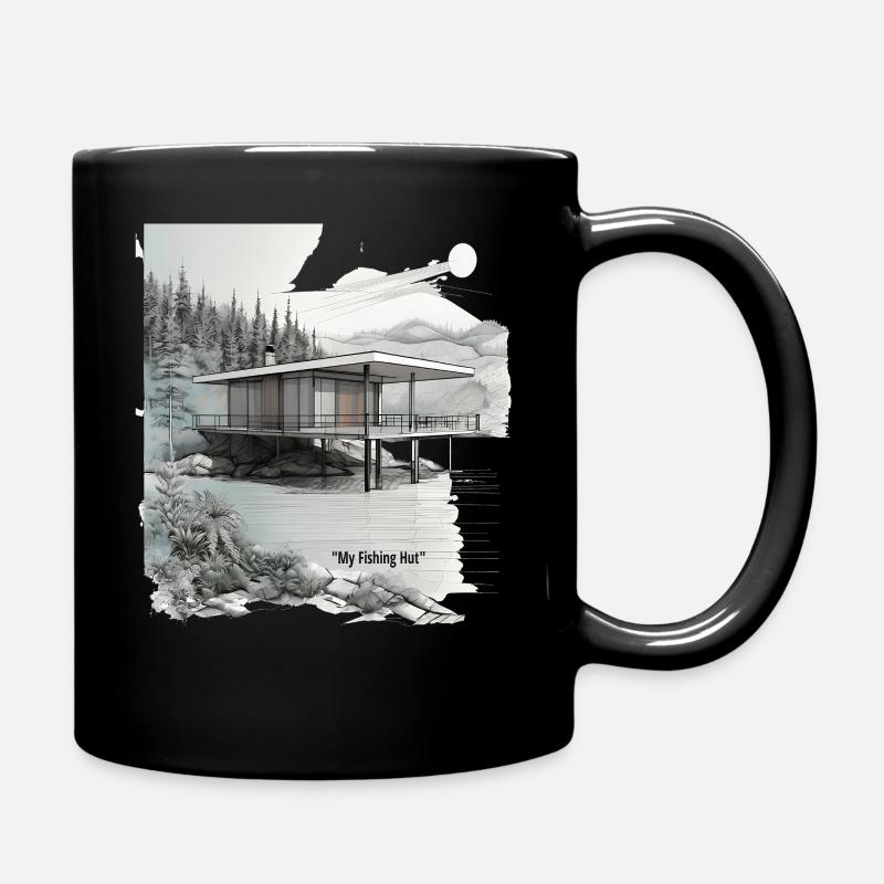 Aqua Lodge Overlook - Full Colour Mug - black