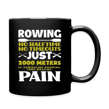 Rowing 2000m Pain - Full Colour Mug - black - Right