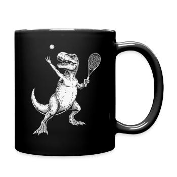 Tennis Player Dinosaur Tennis Tennis Masculin - Mug uni - noir - Droite