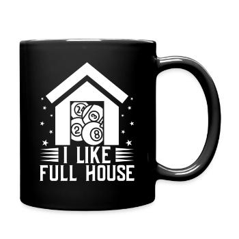 Bingo Player I Like Full House Bingo - Full Colour Mug - black - Right