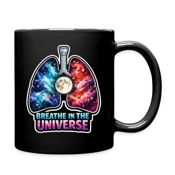 Méditation lunaire, pleine conscience lunaire, spirituel - Mug uni - noir - Droite